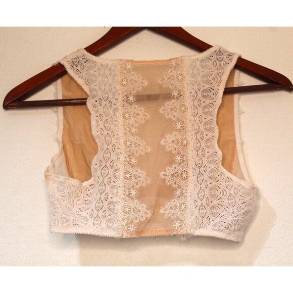 NWOT Victoria Secret Dream Angel Bralette Pull Over Cream/Beige Lace Size Small - Picture 3 of 14
